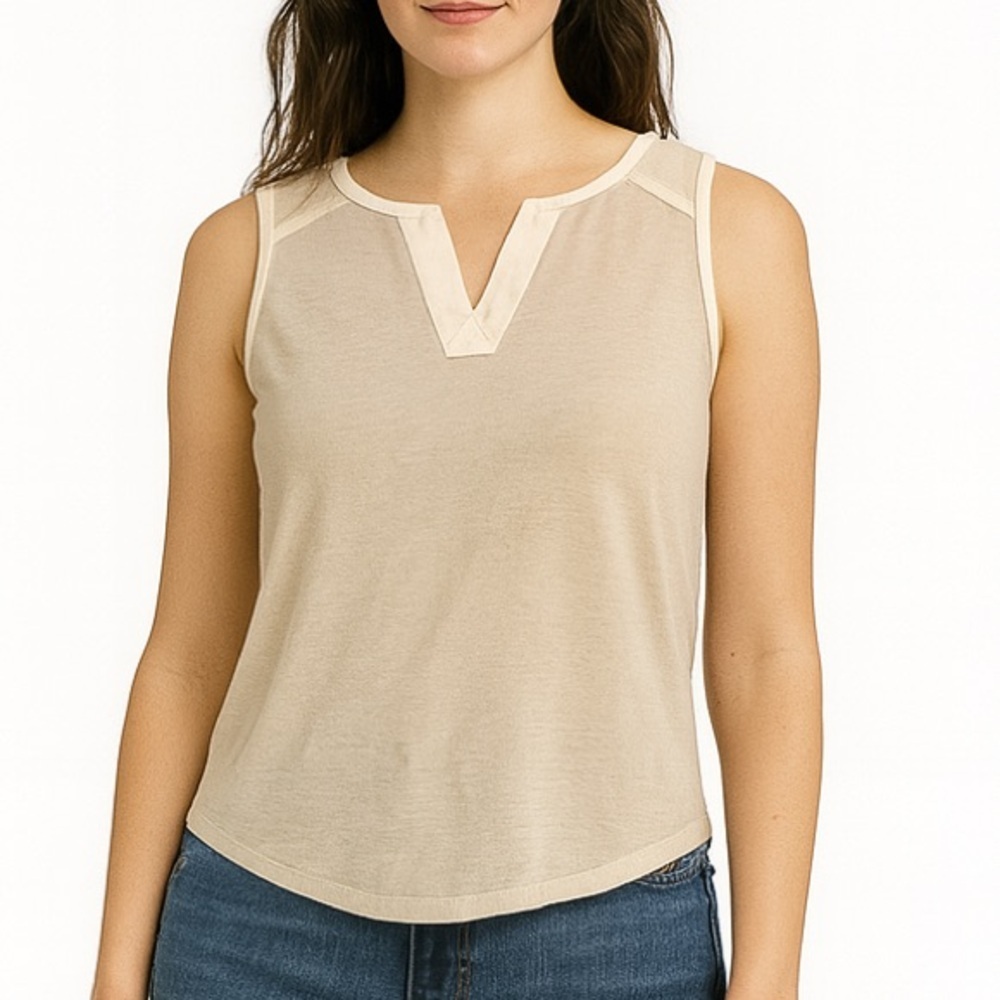 Van Heusen Cream Tank Top